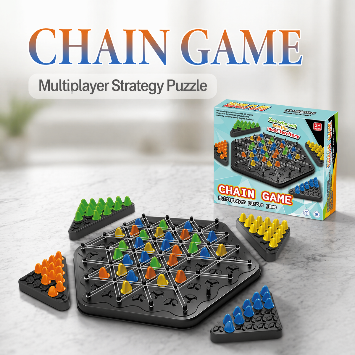 Party Games App - Chain Triangle Chess Game, Triggle Rubber