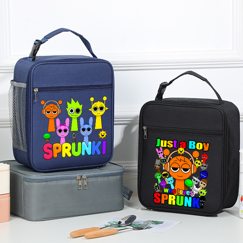 Party Games App - Sprunkis Lunch Bag Waterproof Portable Insulated