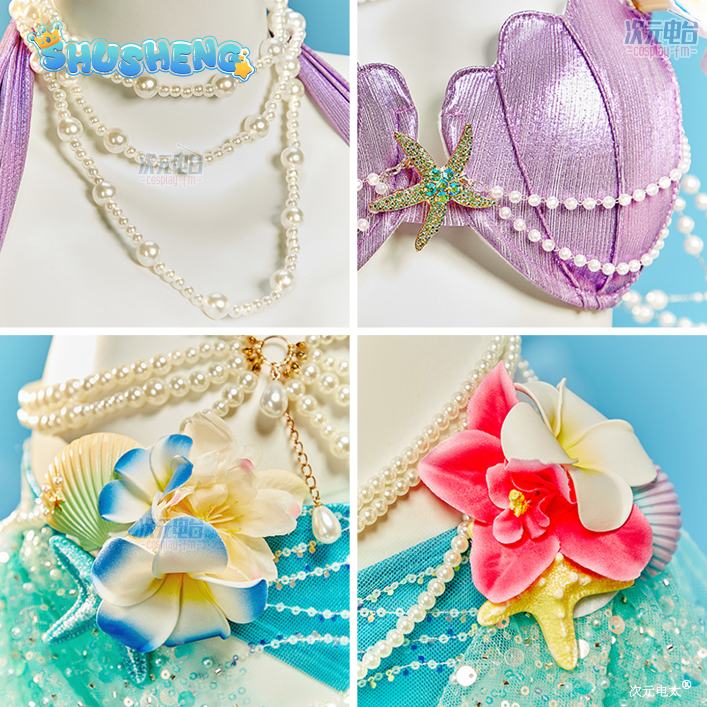 Party Games Summer - Mermaid Swimsuit Summer Beach Swimwear Cosplay
