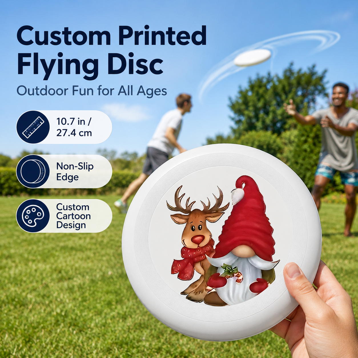 Party Games For Christmas - Durable Plastic Frisbee –Customizable Ultimate Frisbee