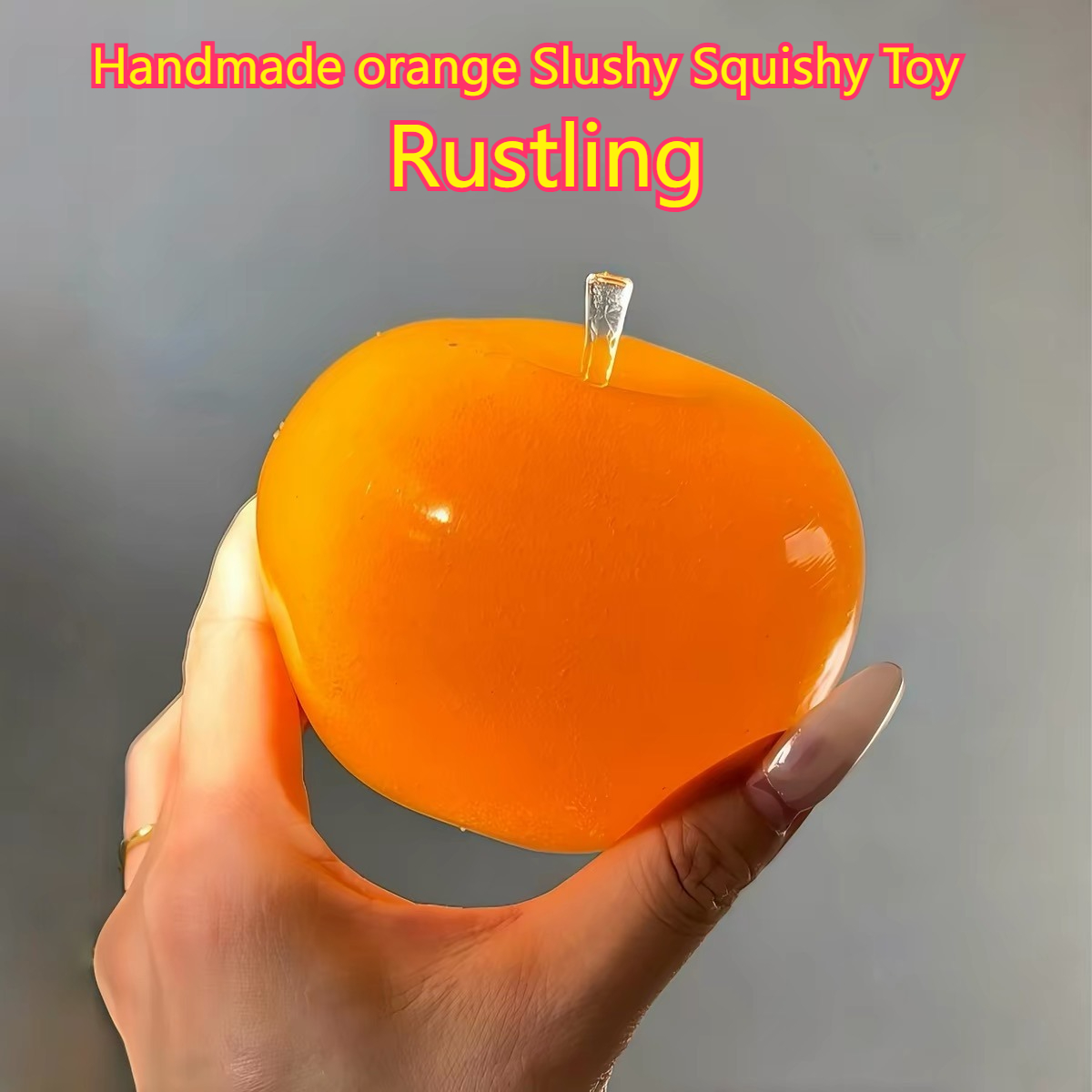 Party Games Ideas - Handmade orange Slushy Squishy Toy Soft