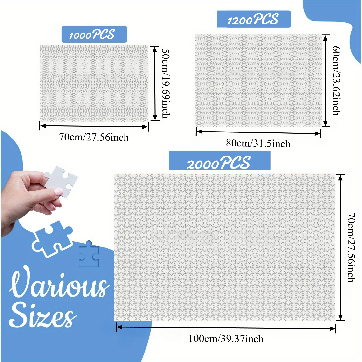 500/1000/1200/2000 PCS Puzzle  - Party Games Indian บทวิจารณ์และราคา