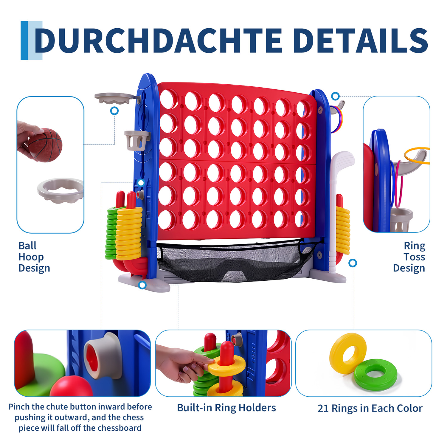 4-in-1 Giant Connect Game Set  - Giant Connect Four บทวิจารณ์และราคา
