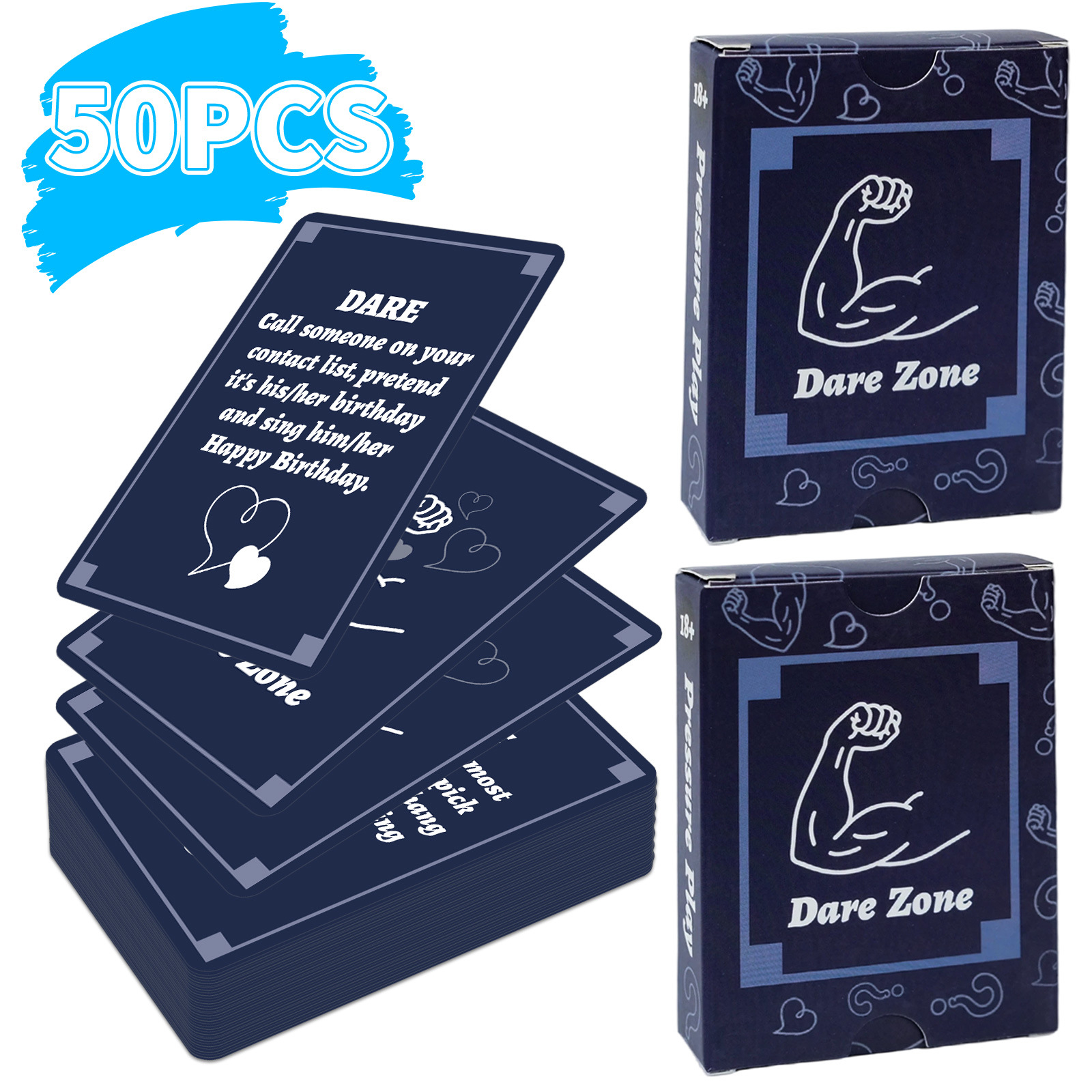 50Pcs Party Game Cards for Adu - Party Games Group For Adults บทวิจารณ์และราคา