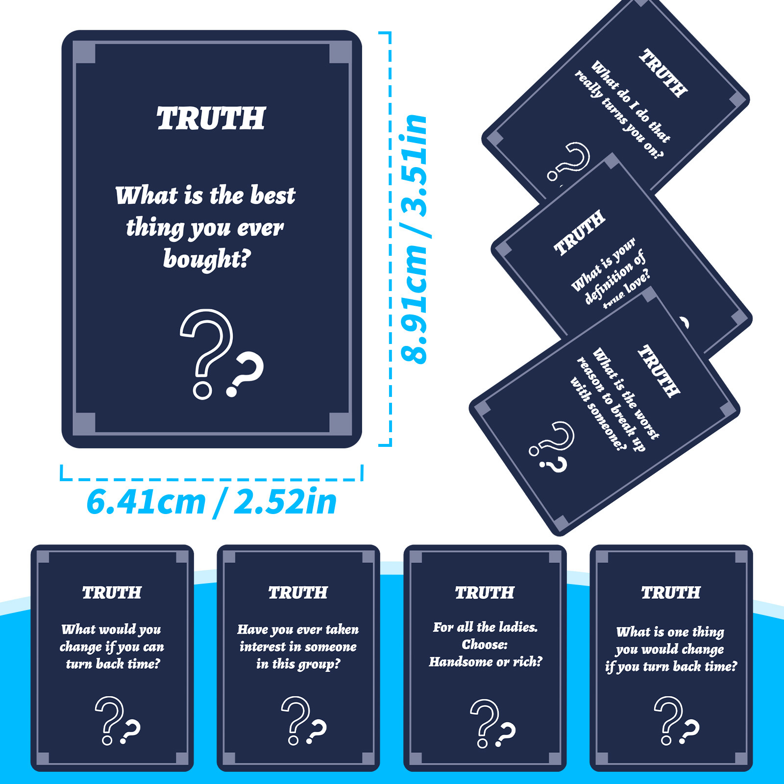 50Pcs Party Game Cards for Adu - Party Games Group For Adults บทวิจารณ์และราคา
