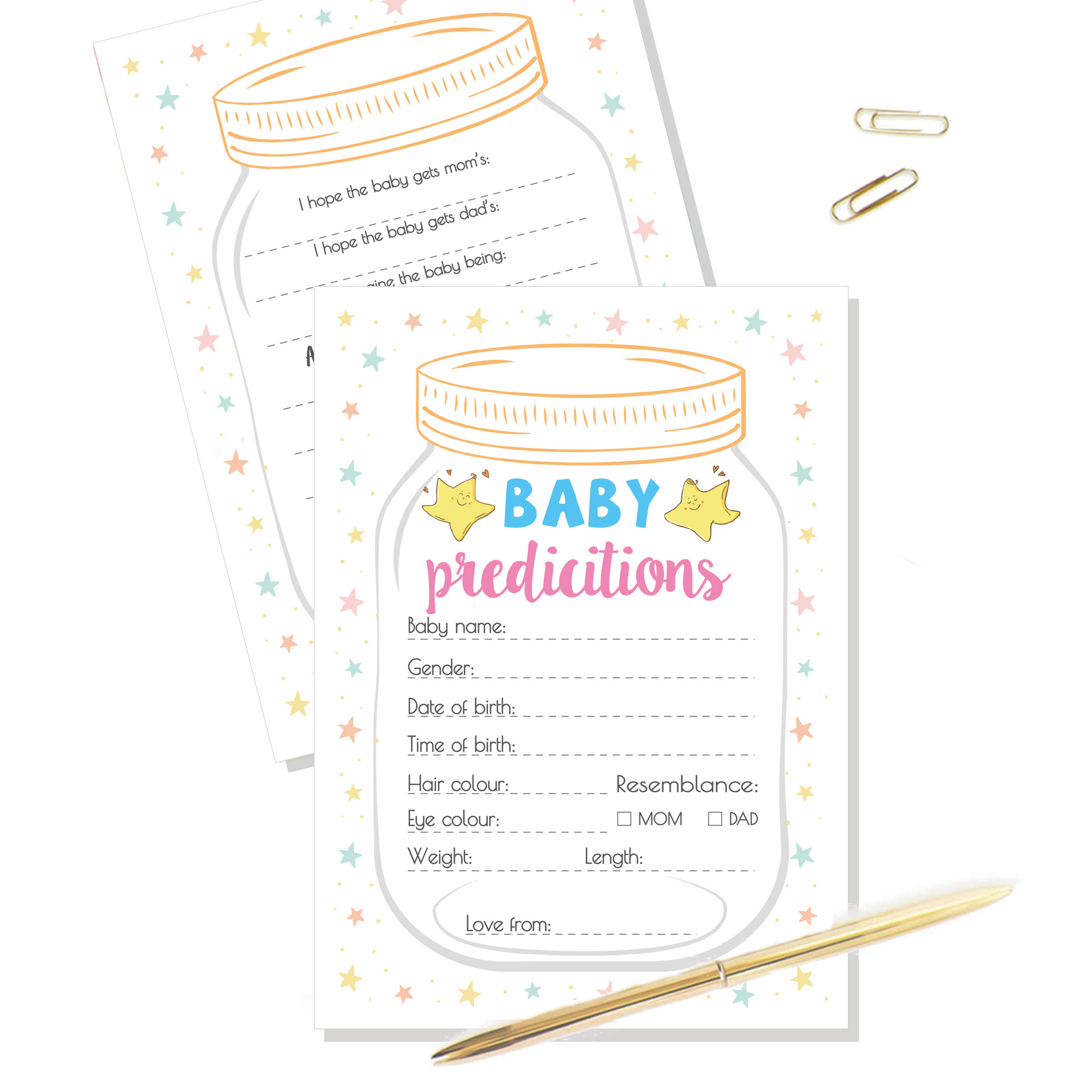 10pcs Gender Reveal Baby Showe - Party Games Group For Adults บทวิจารณ์และราคา