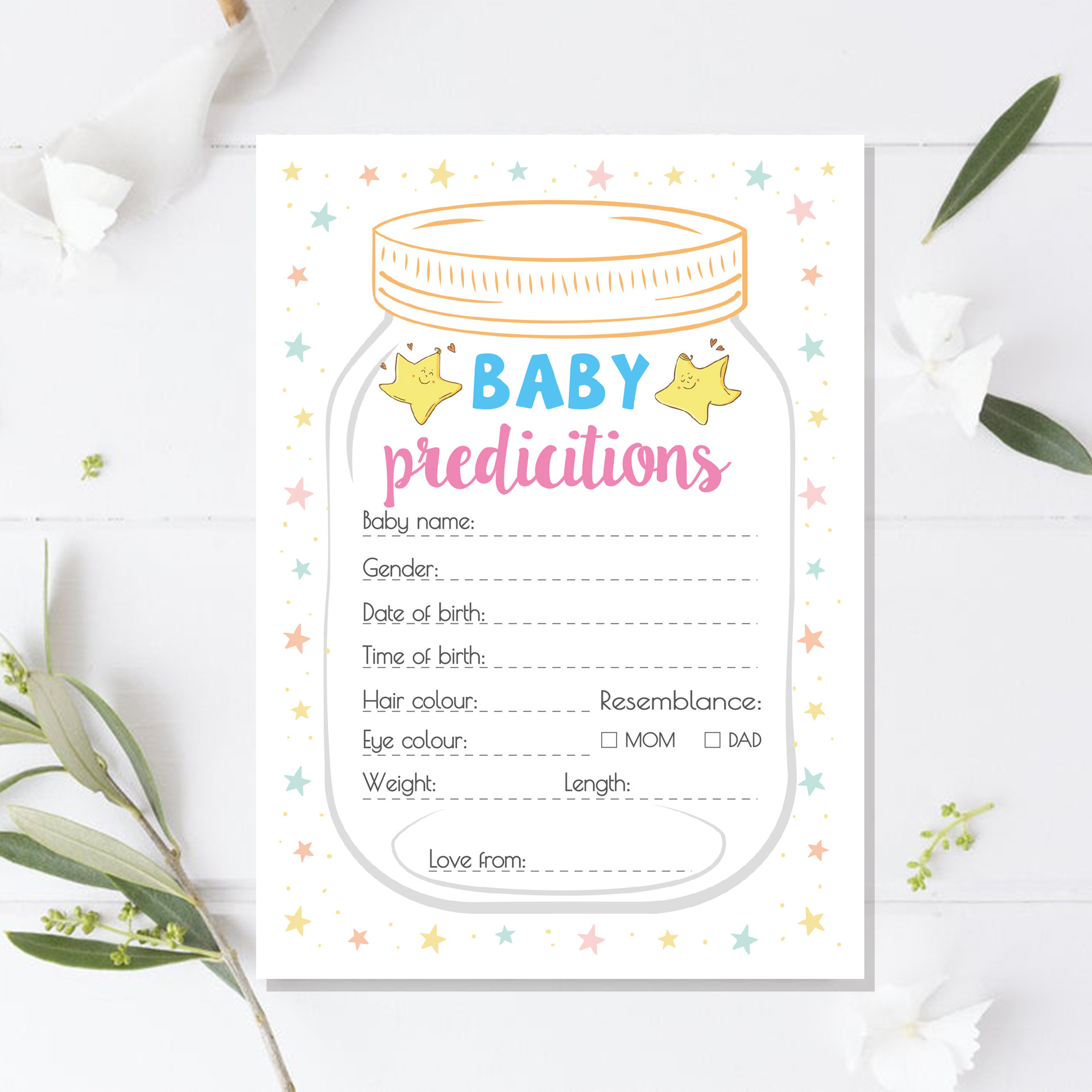 10pcs Gender Reveal Baby Showe - Party Games Group For Adults บทวิจารณ์และราคา
