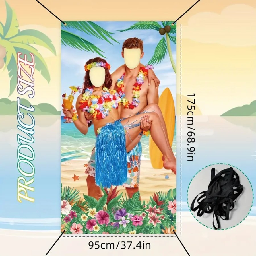 1pc, Hawaiian Luau Couple Phot - Party Games Couple บทวิจารณ์และราคา