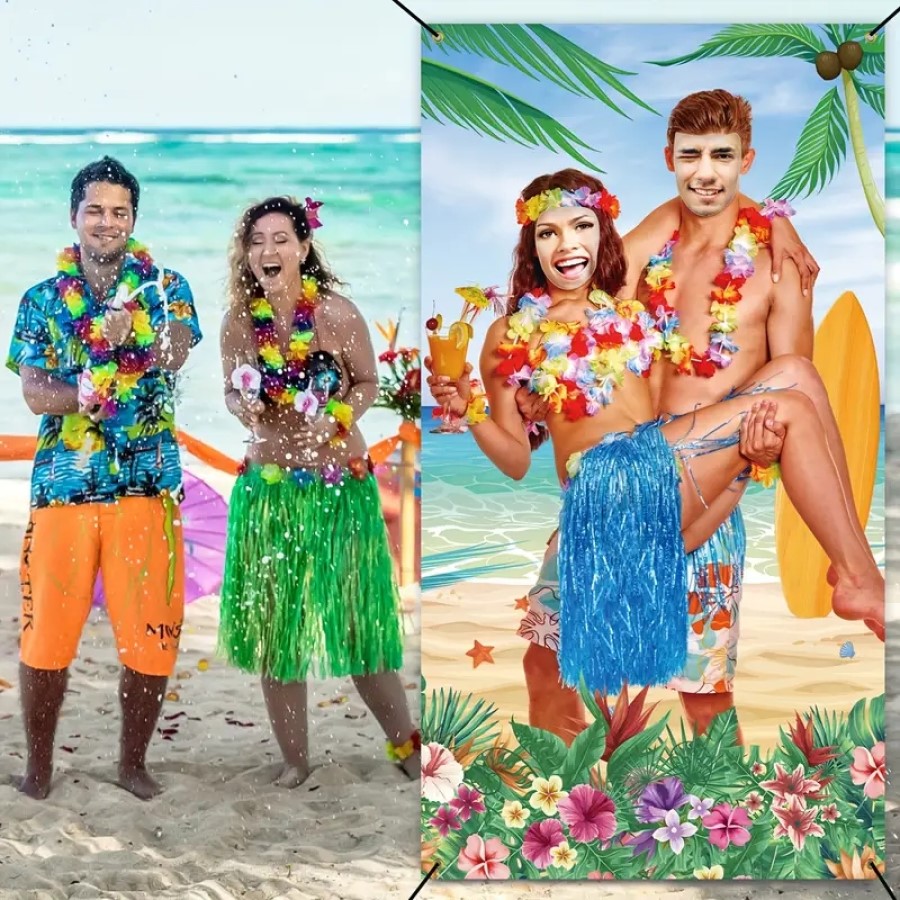 1pc, Hawaiian Luau Couple Phot - Party Games Couple บทวิจารณ์และราคา