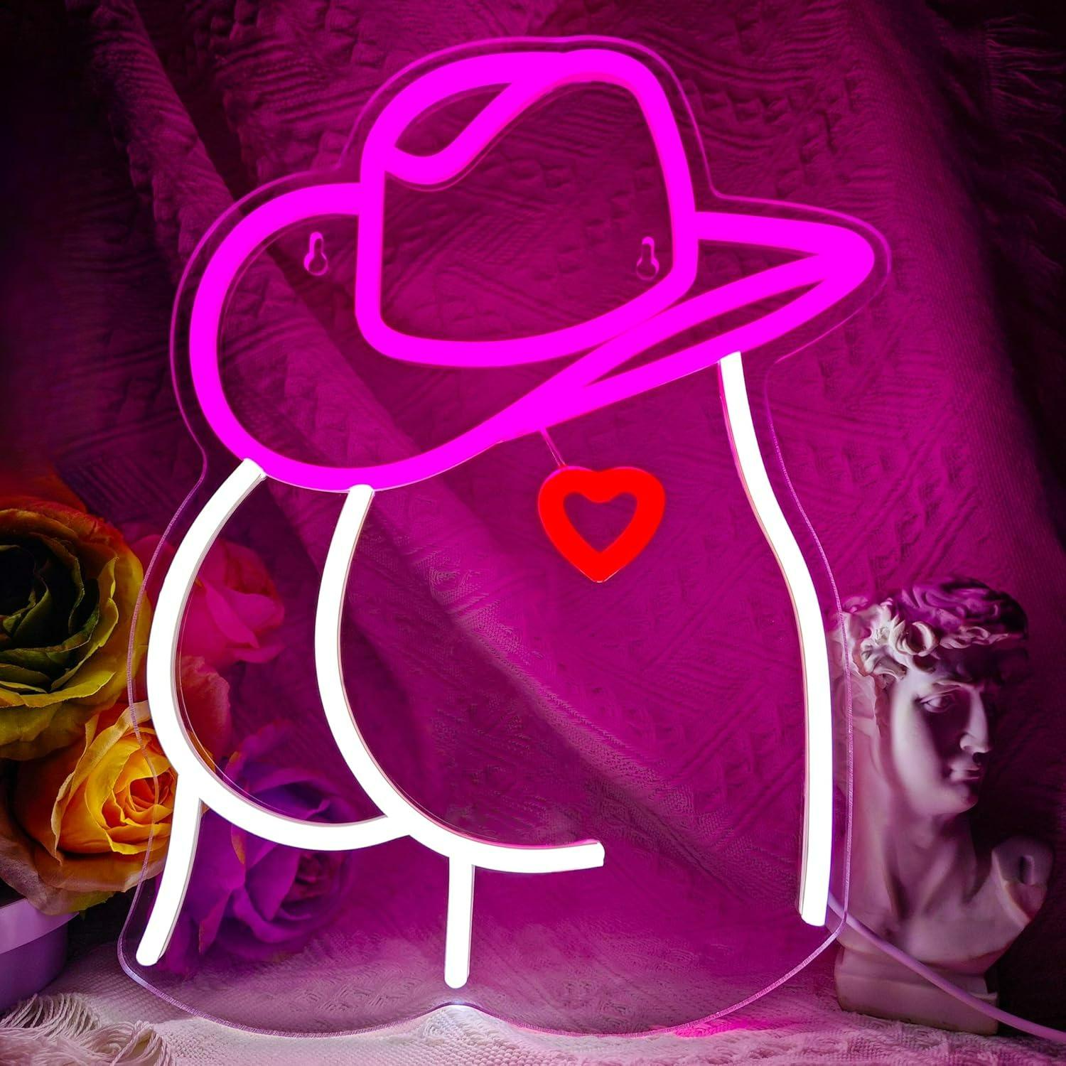 Cowgirl Neon Sign Dimmable LED - Party Games For Christmas บทวิจารณ์และราคา