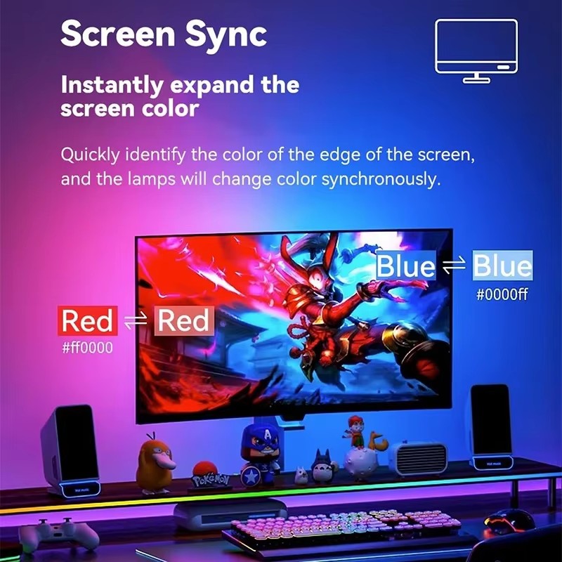 RGB Gaming Lights Strip Monito - Party Games App บทวิจารณ์และราคา