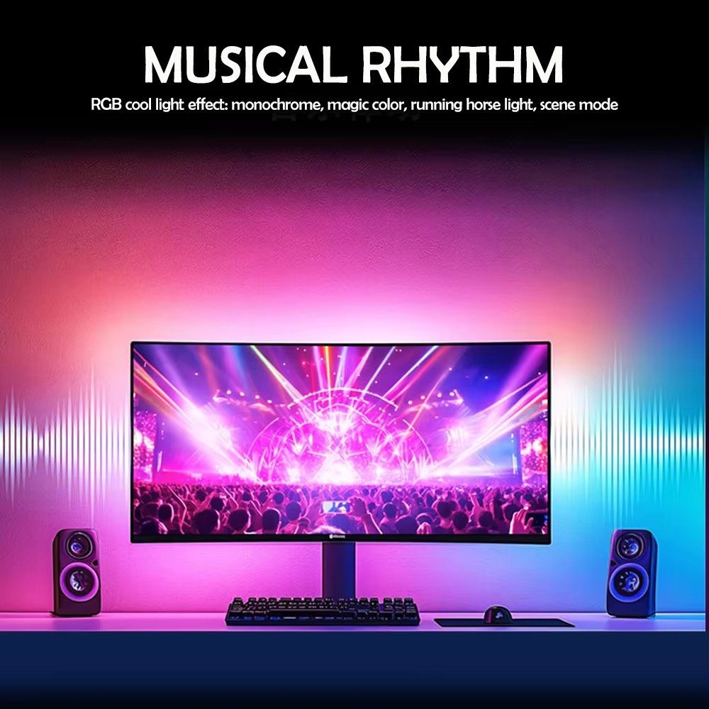 RGB Gaming Lights Strip Monito - Party Games App บทวิจารณ์และราคา