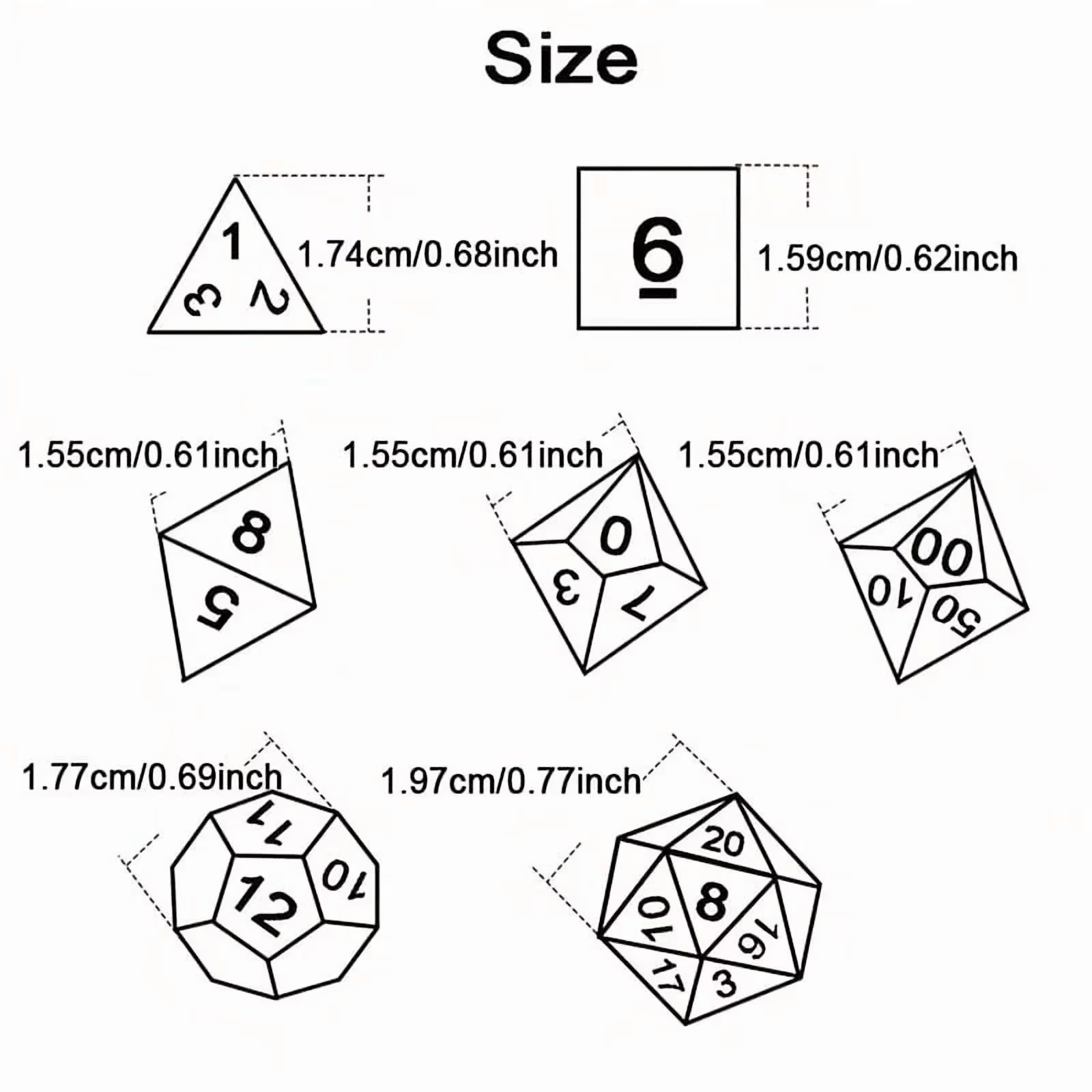 DND Dice Set -7pc Halloween Po - Party Games App บทวิจารณ์และราคา