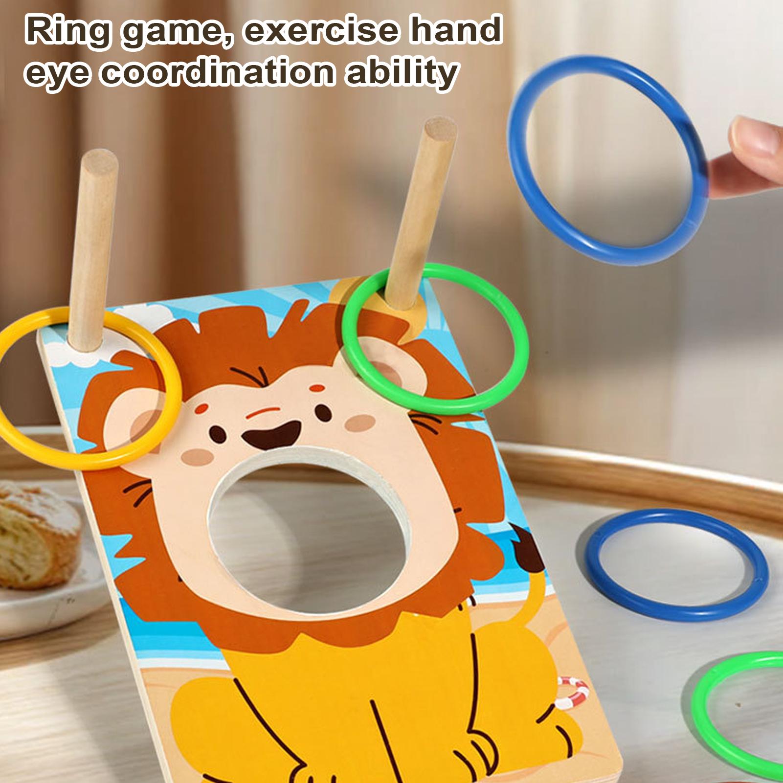 Wooden Bean Bag Toss Game Ring - Party Games Group For Adults บทวิจารณ์และราคา