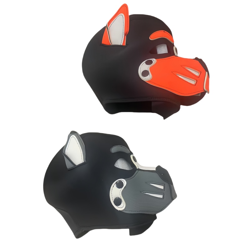 Erotic Colorful Dog Hood Mask  - Party Games Couple บทวิจารณ์และราคา