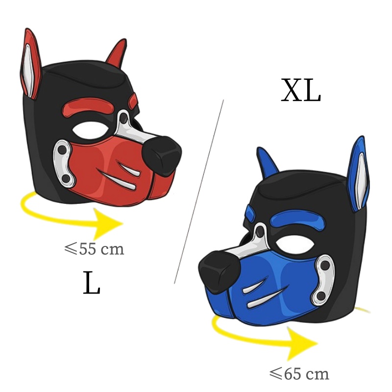 Erotic Colorful Dog Hood Mask  - Party Games Couple บทวิจารณ์และราคา