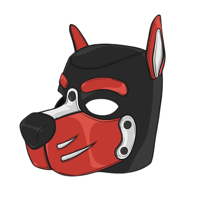 Erotic Colorful Dog Hood Mask  - Party Games Couple บทวิจารณ์และราคา
