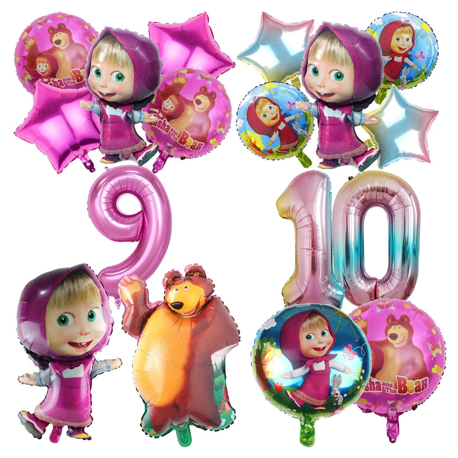 Mashas Bears Birthday Number B - Party Games Baby Shower บทวิจารณ์และราคา