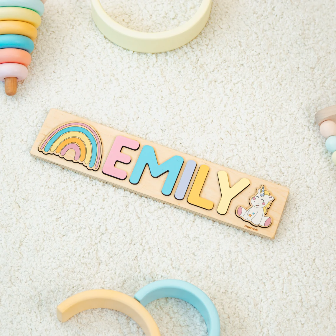 Personalized Name Puzzle With  - Party Games Baby Shower บทวิจารณ์และราคา