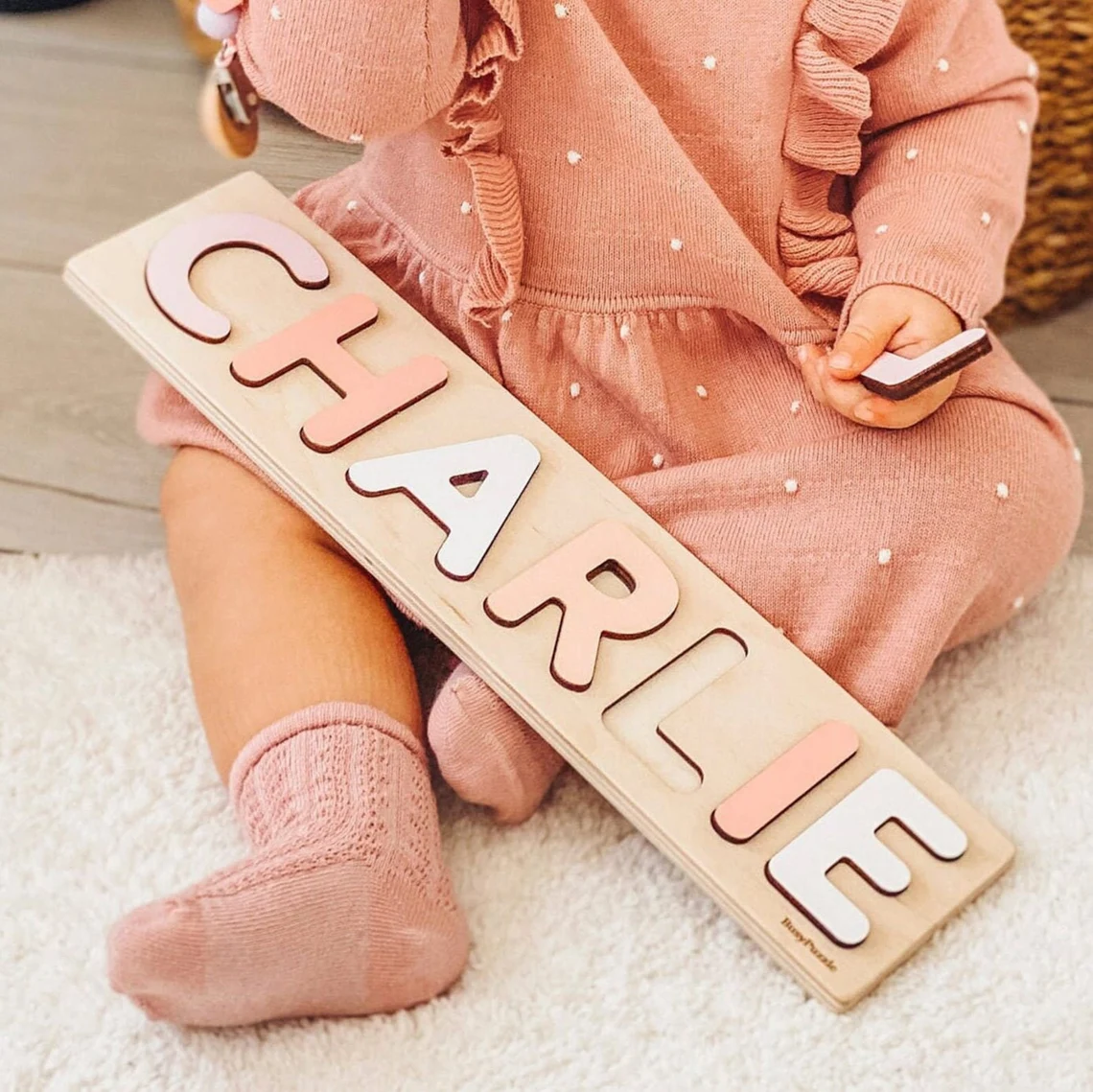 Personalized Name Puzzle With  - Party Games Baby Shower บทวิจารณ์และราคา