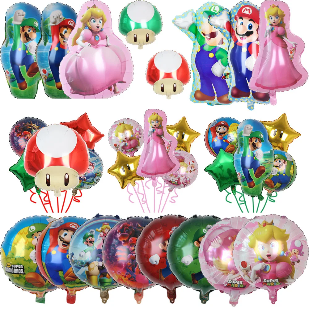 Cartoon Mario Bros Balloon Set - Party Games Mario บทวิจารณ์และราคา