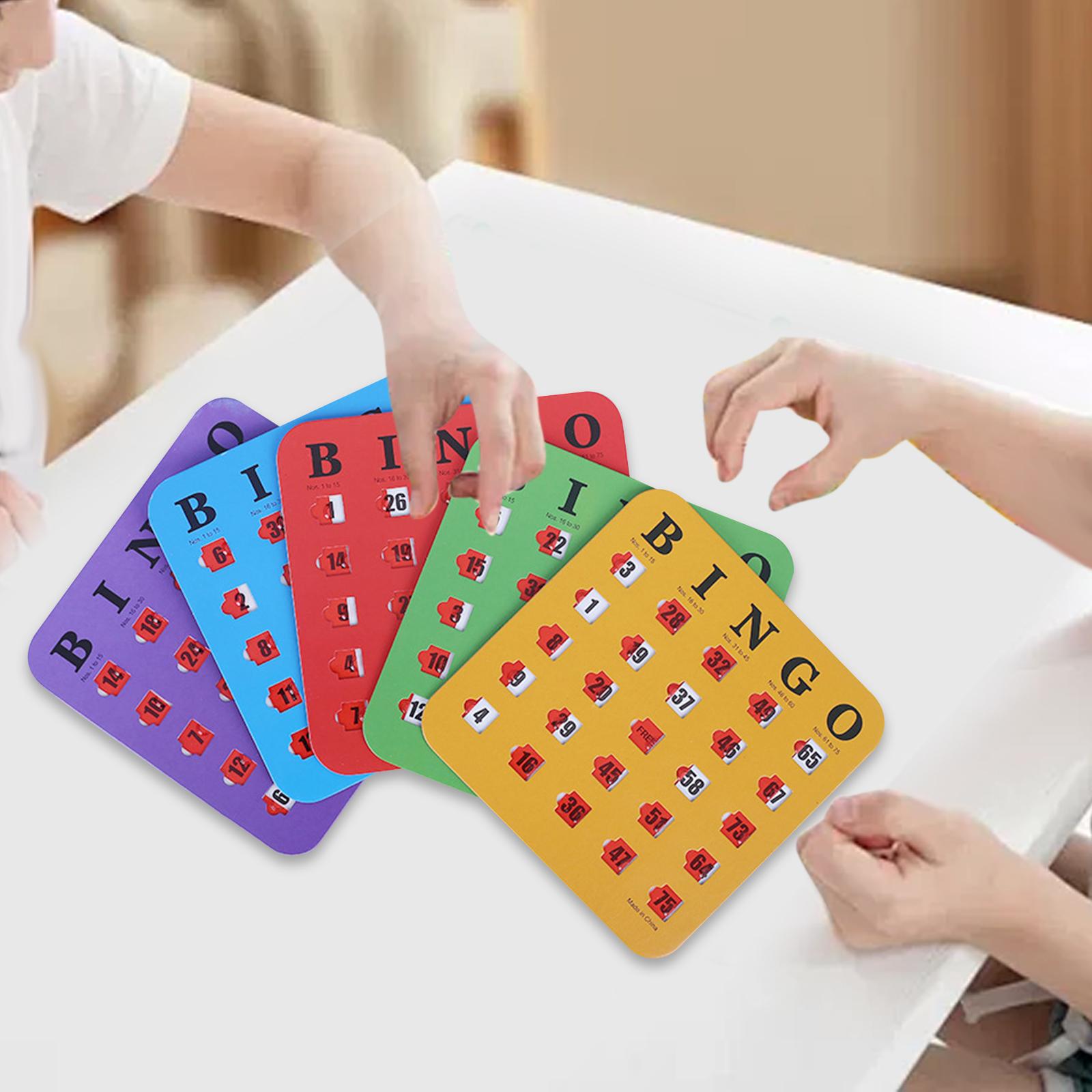 5 Pieces Large Print Bingo Car - Party Games Group For Adults บทวิจารณ์และราคา