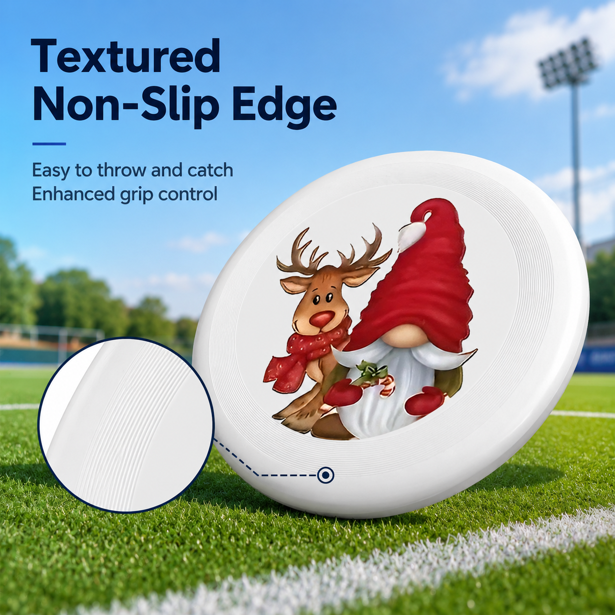 Durable Plastic Frisbee –Custo - Party Games For Christmas บทวิจารณ์และราคา