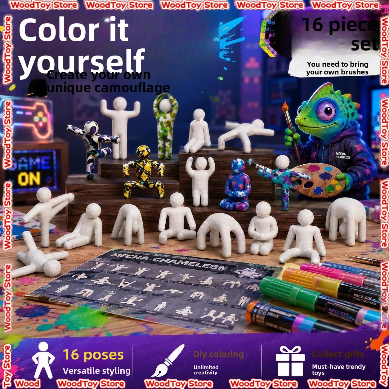 16 Poses Meccha Chameleon Part - Party Games Steam Free บทวิจารณ์และราคา