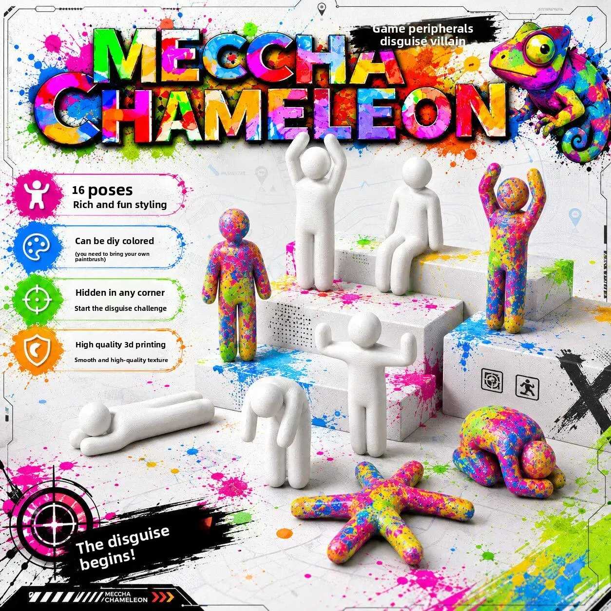 16 Poses Meccha Chameleon Part - Party Games Steam Free บทวิจารณ์และราคา