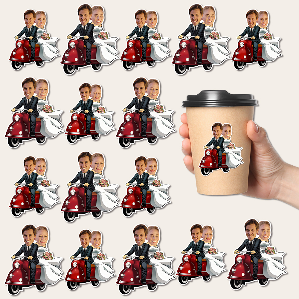 Custom Face Stickers for Weddi - Party Games Couple บทวิจารณ์และราคา