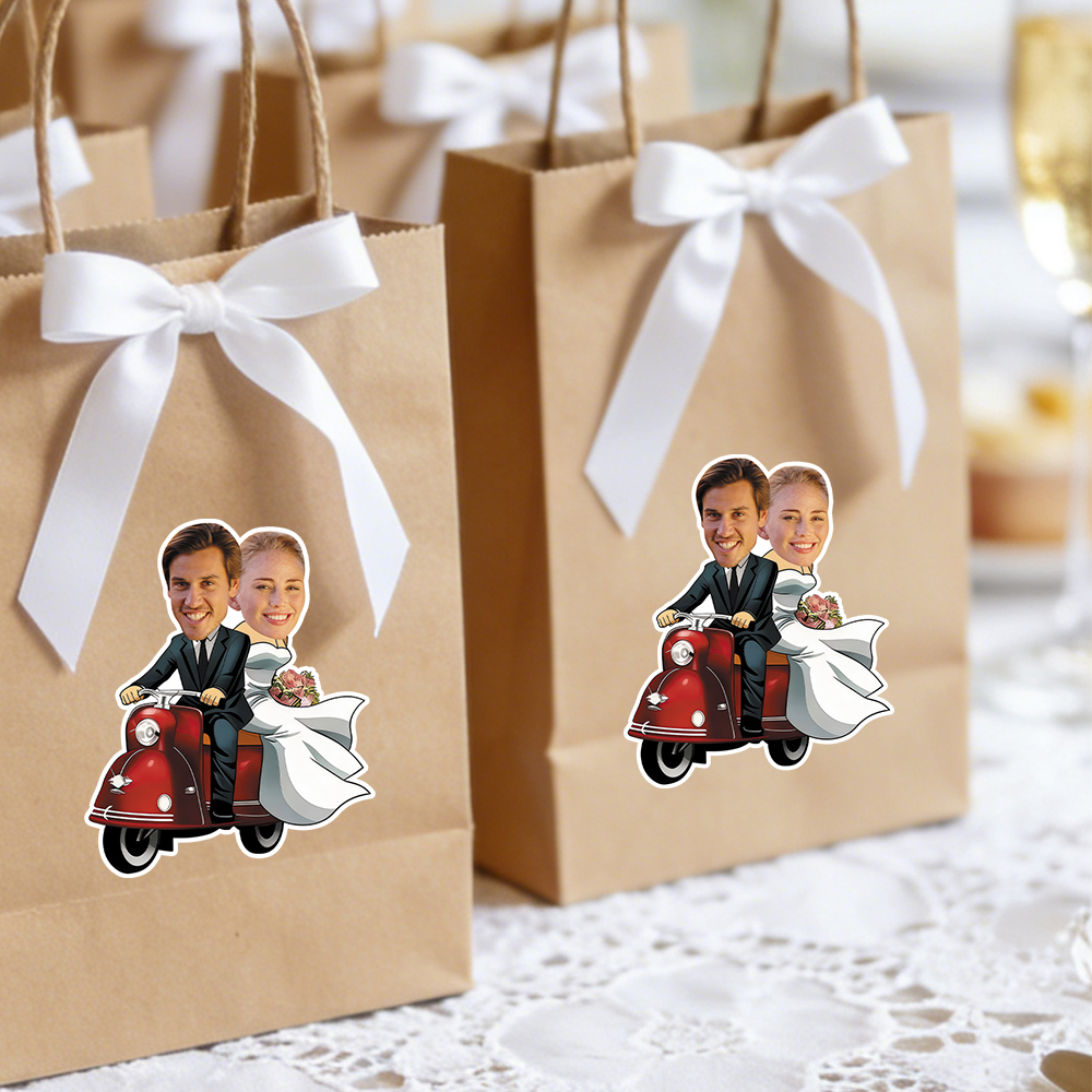 Custom Face Stickers for Weddi - Party Games Couple บทวิจารณ์และราคา