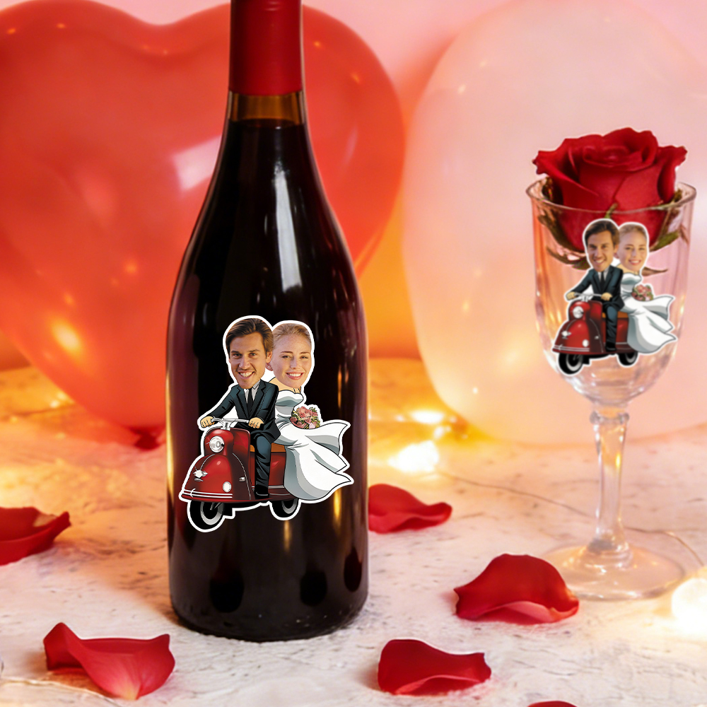 Custom Face Stickers for Weddi - Party Games Couple บทวิจารณ์และราคา