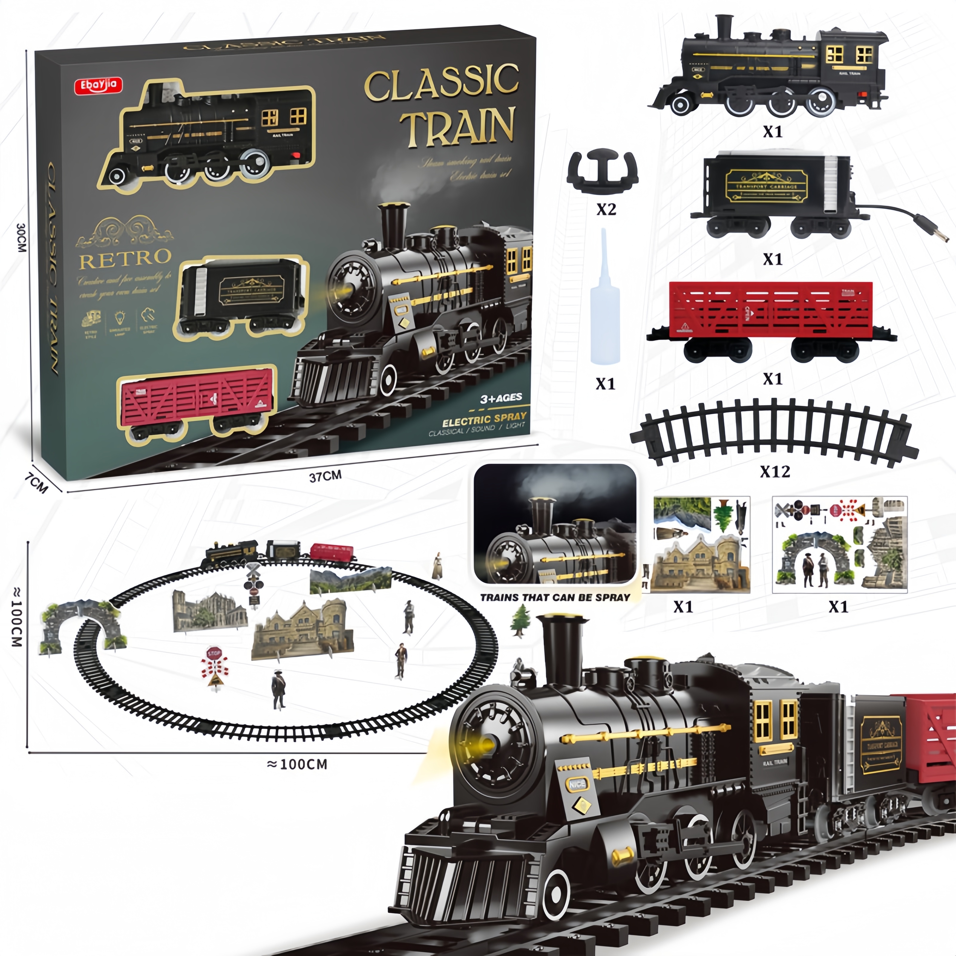 Kids Electric Steam Alloy Trai - Party Games Steam Free บทวิจารณ์และราคา