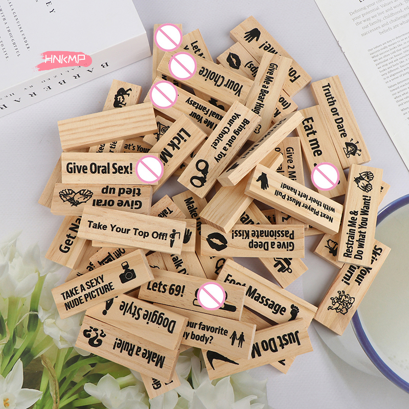 48Pcs Deluxe Wooden Building B - Party Games Couple บทวิจารณ์และราคา