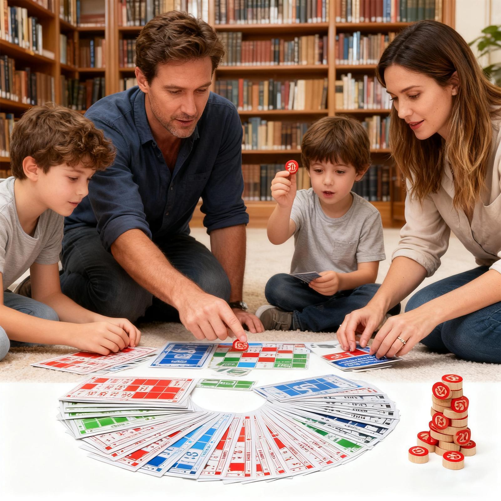 Bingo Set Wooden Funny Educati - Party Games Group For Adults บทวิจารณ์และราคา