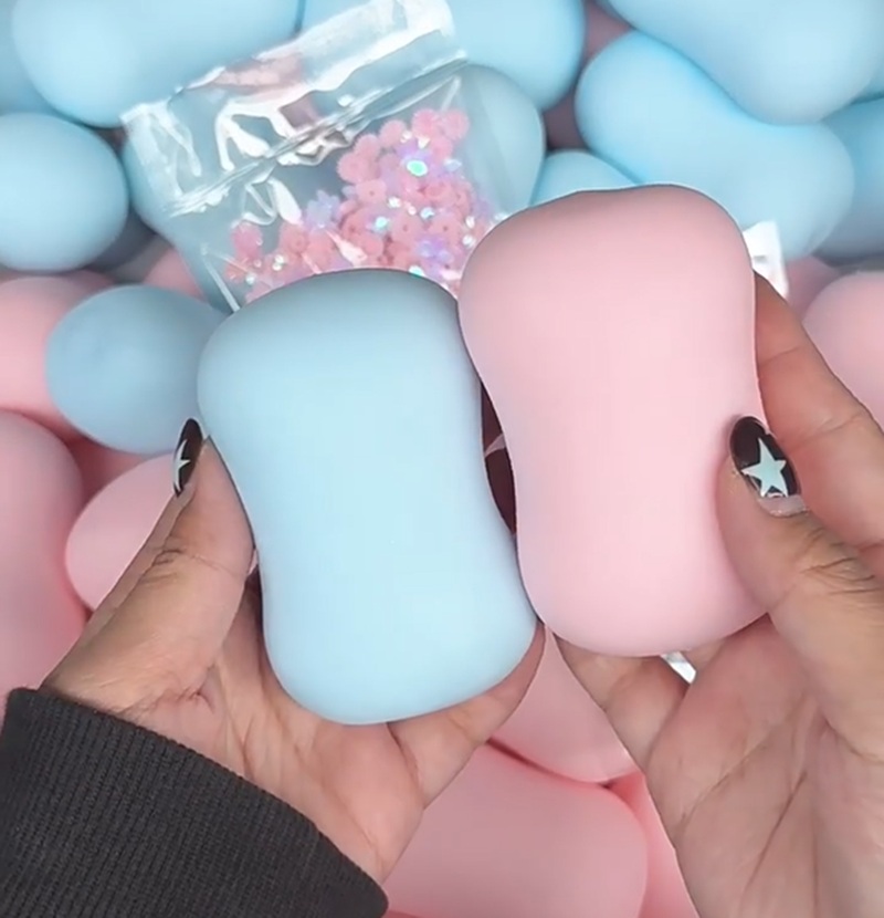 Pink Blue Soap Ball Squishy So - Party Games Ideas บทวิจารณ์และราคา