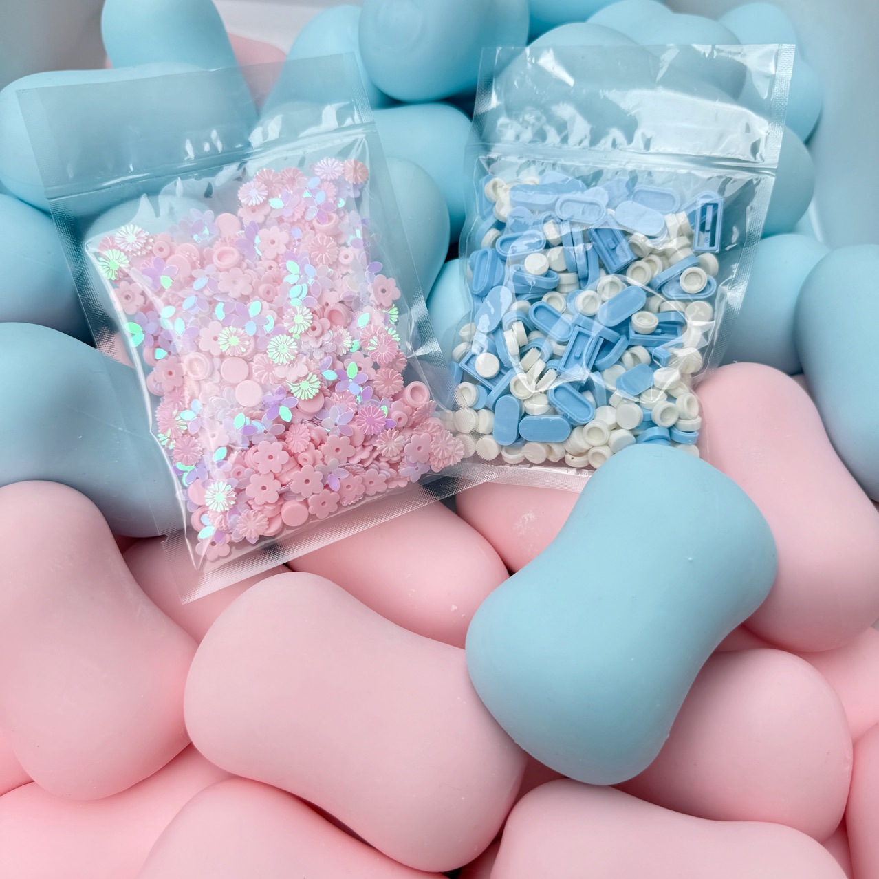 Pink Blue Soap Ball Squishy So - Party Games Ideas บทวิจารณ์และราคา