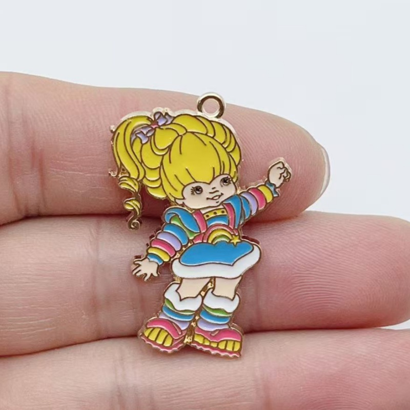 10pcs Cute Little Girl Enamel  - Party Games Ideas บทวิจารณ์และราคา