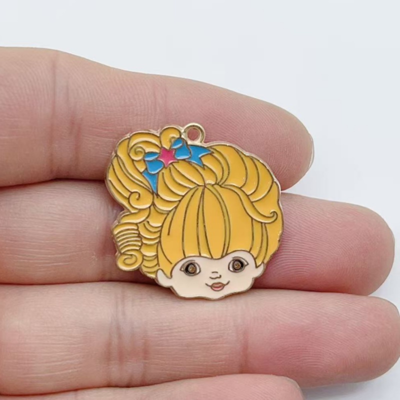 10pcs Cute Little Girl Enamel  - Party Games Ideas บทวิจารณ์และราคา